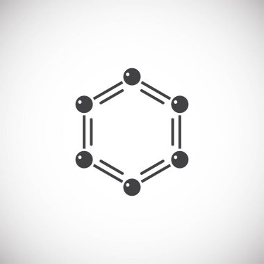 Grafik ve web tasarımı için arka planda moleküler bağlantılı simge. Web veya mobil uygulama için yaratıcı illüstrasyon konsepti sembolü.