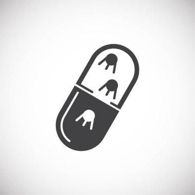 Grafik ve web tasarımı için arka planda Nano teknolojiyle ilgili bir simge. Web veya mobil uygulama için yaratıcı illüstrasyon konsepti sembolü.