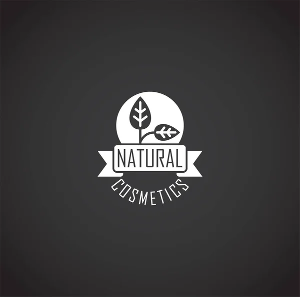 Naturkosmetik bezogene Ikone im Hintergrund für Grafik- und Webdesign. kreatives Illustrationskonzept Symbol für Web oder mobile App. — Stockvektor