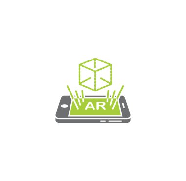 Augmeted reality related icon on background for graphic and web design. Creative illustration concept symbol for web or mobile app.