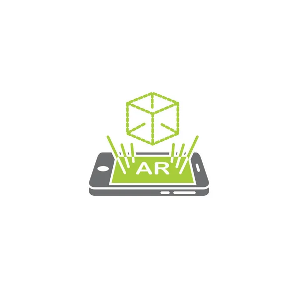 Augmeted reality related icon on background for graphic and web design. Creative illustration concept symbol for web or mobile app.
