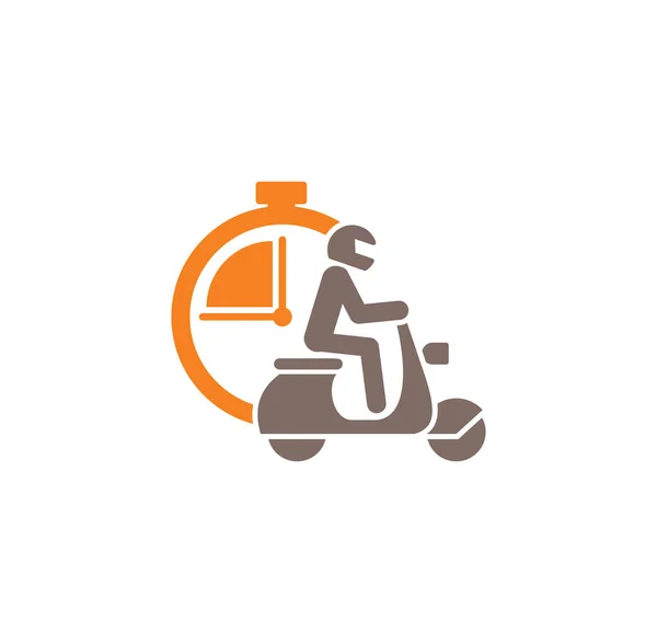 Grafik ve web tasarımı için arka planda ekspres dağıtım simgesi. Web veya mobil uygulama için yaratıcı illüstrasyon konsepti sembolü.