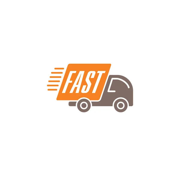 Express delivery related icon on background for graphic and web design. Creative illustration concept symbol for web or mobile app. — 스톡 벡터