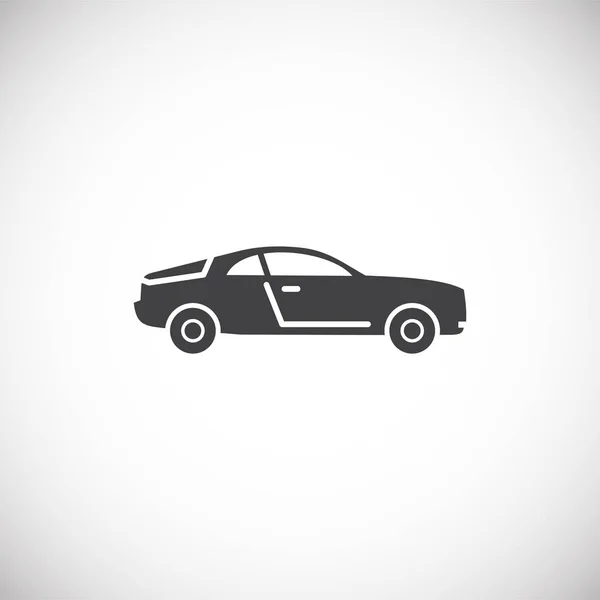 Icono relacionado con el coche en el fondo para el diseño gráfico y web. Símbolo de concepto de ilustración creativa para web o aplicación móvil . — Vector de stock