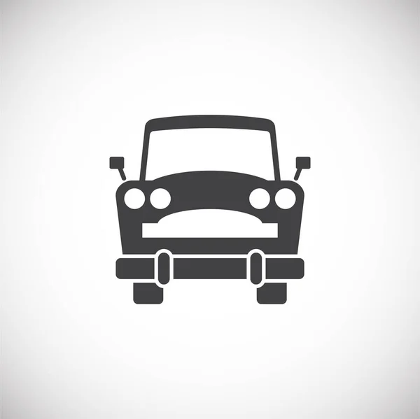 Ikona samochodu na tle grafiki i projektowania stron internetowych. Kreatywny symbol ilustracji dla aplikacji webowej lub mobilnej — Wektor stockowy