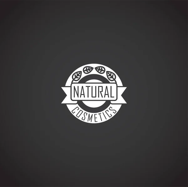 Natural cosmetics related icon on background for graphic and web design. Creative illustration concept symbol for web or mobile app. — 图库矢量图片