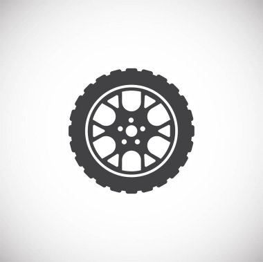 Grafik ve web tasarımı için arka planda araba ayarlama ikonu. Web veya mobil uygulama için yaratıcı illüstrasyon konsepti sembolü