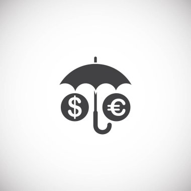 Investment related icon on background for graphic and web design. Creative illustration concept symbol for web or mobile app.