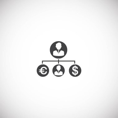 Investment related icon on background for graphic and web design. Creative illustration concept symbol for web or mobile app.