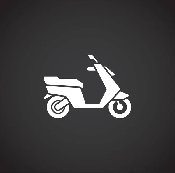 Motorfiets gerelateerde pictogram op de achtergrond voor grafisch en web design. Creatieve illustratie concept symbool voor web of mobiele app. — Stockvector