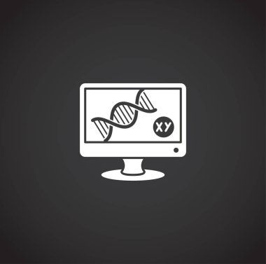 Grafik ve web tasarımı için arka planda tıbbi teknolojilerle ilgili bir simge. Web veya mobil uygulama için yaratıcı illüstrasyon konsepti sembolü.