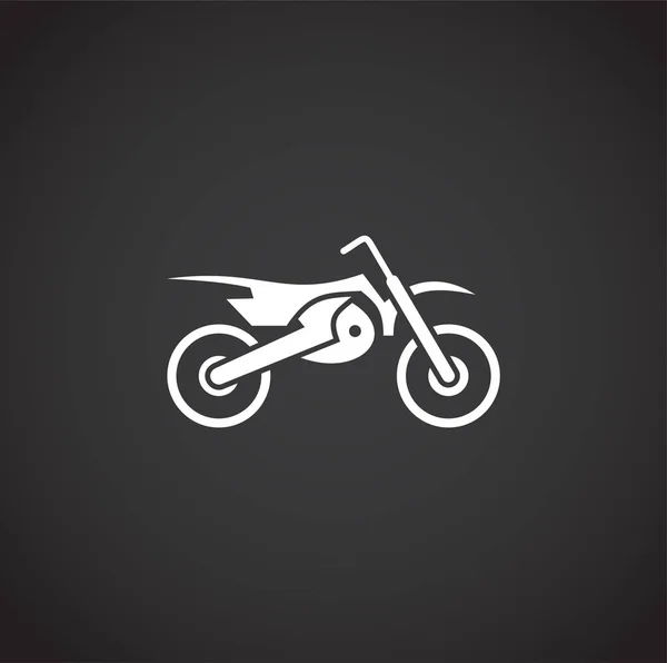 Motorcycle related icon on background for graphic and web design. Creative illustration concept symbol for web or mobile app. — Stock Vector