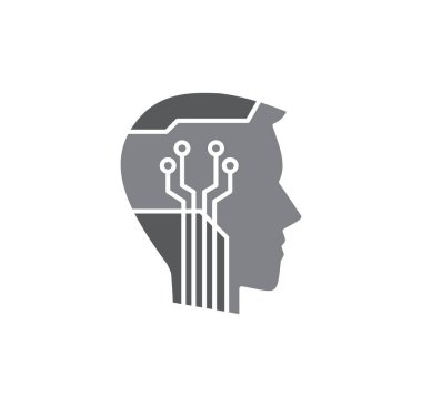 Ai related icon on background for graphic and web design. Simple illustration. Internet concept symbol for website button or mobile app
