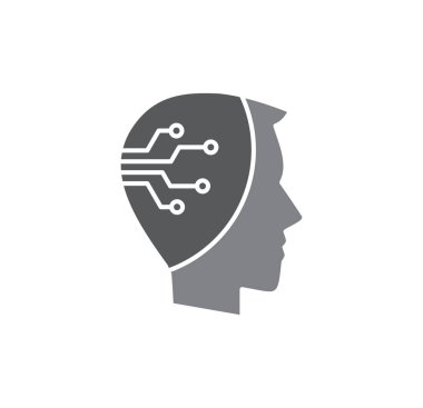 Ai related icon on background for graphic and web design. Simple illustration. Internet concept symbol for website button or mobile app
