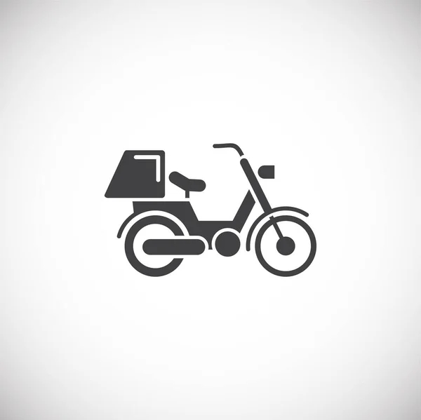 Ikona związana z motocyklem na tle grafiki i projektowania stron internetowych. Kreatywny symbol ilustracji dla aplikacji webowej lub mobilnej. — Wektor stockowy