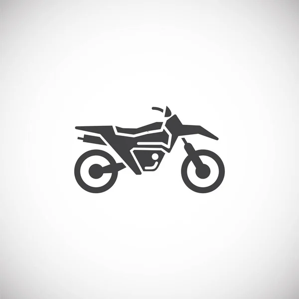 Icône liée à la moto sur fond pour la conception graphique et web. Symbole de concept d'illustration créative pour application web ou mobile . — Image vectorielle