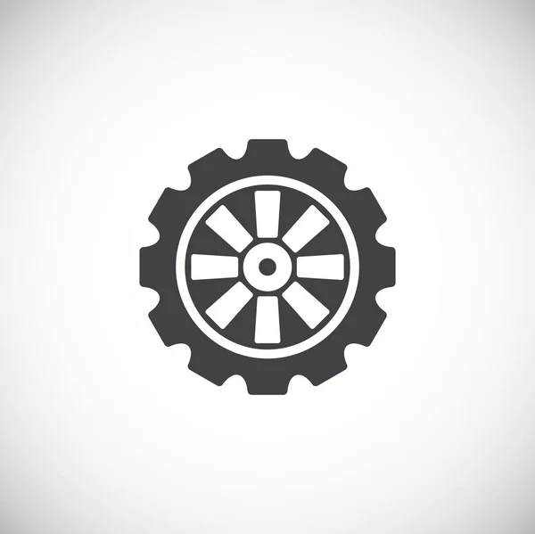 Ikona ozubení na pozadí pro grafický a webový design. Creative illustration concept symbol pro web nebo mobilní aplikaci. — Stockový vektor