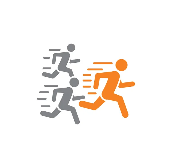 Running related icon on background for graphic and web design. Creative illustration concept symbol for web or mobile app. — 스톡 벡터