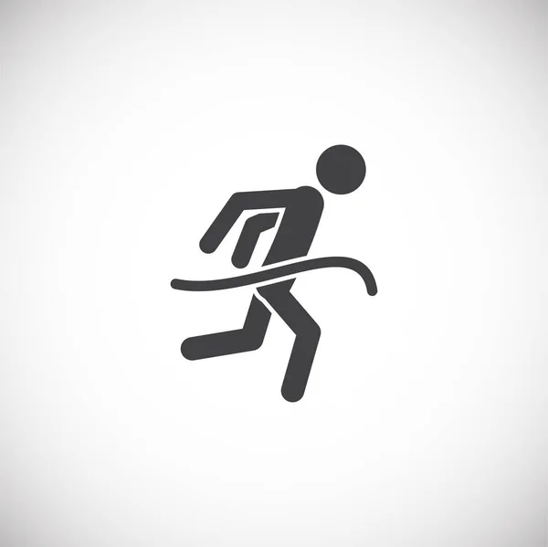 Running related icon on background for graphic and web design. Creative illustration concept symbol for web or mobile app. — 스톡 벡터