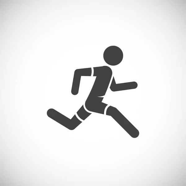 Running related icon on background for graphic and web design. Creative illustration concept symbol for web or mobile app. — Stock Vector