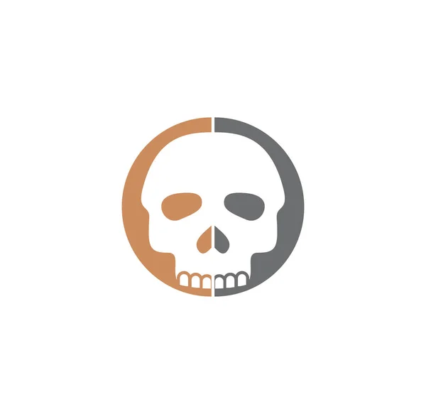 Totenkopf-Symbol auf dem Hintergrund für Grafik- und Webdesign. kreatives Illustrationskonzept Symbol für Web oder mobile App. — Stockvektor