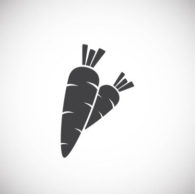 Grafik ve web tasarımı için arka planda sebzelerle ilgili simge. Web veya mobil uygulama için yaratıcı illüstrasyon konsepti sembolü.