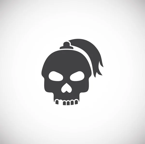 Totenkopf-Symbol auf dem Hintergrund für Grafik- und Webdesign. kreatives Illustrationskonzept Symbol für Web oder mobile App. — Stockvektor