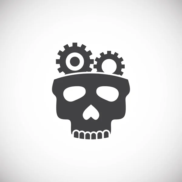 Totenkopf-Symbol auf dem Hintergrund für Grafik- und Webdesign. kreatives Illustrationskonzept Symbol für Web oder mobile App. — Stockvektor