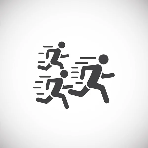 Running related icon on background for graphic and web design. Creative illustration concept symbol for web or mobile app. — 스톡 벡터