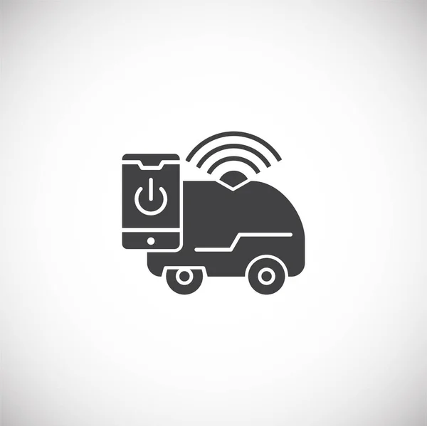 Future icône liée au transport sur fond pour la conception graphique et web. Symbole de concept d'illustration créative pour application web ou mobile . — Image vectorielle