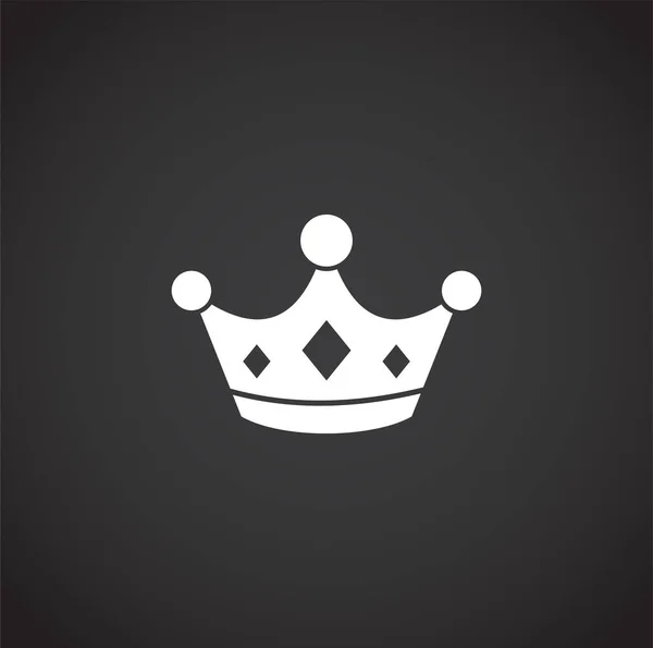 Kroon pictogram op de achtergrond voor grafisch en web design. Creatieve illustratie concept symbool voor web of mobiele app. — Stockvector