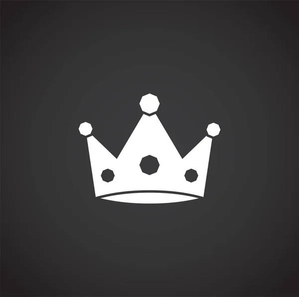 Crown icon on background for graphic and web design. Creative illustration concept symbol for web or mobile app. — 스톡 벡터