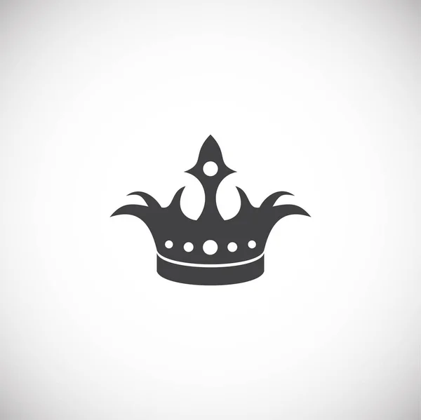 Crown icon on background for graphic and web design. Creative illustration concept symbol for web or mobile app. — Stok Vektör