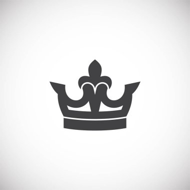 Crown icon on background for graphic and web design. Creative illustration concept symbol for web or mobile app.