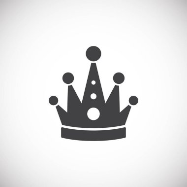 Crown icon on background for graphic and web design. Creative illustration concept symbol for web or mobile app.