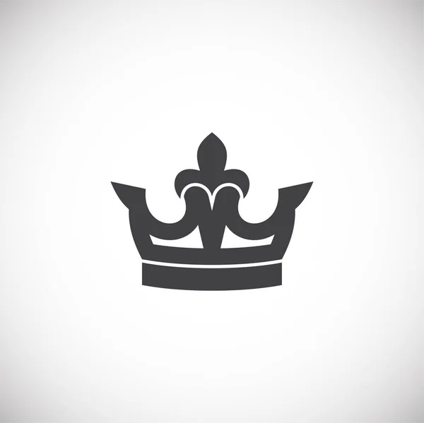 Crown icon on background for graphic and web design. Creative illustration concept symbol for web or mobile app. — 图库矢量图片