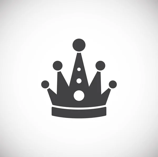 Crown icon on background for graphic and web design. Creative illustration concept symbol for web or mobile app. — Stock vektor