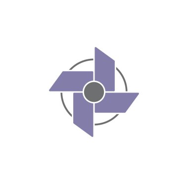 Grafik ve web tasarımı için arka planda hayran simgesi. Web veya mobil uygulama için yaratıcı illüstrasyon konsepti sembolü.