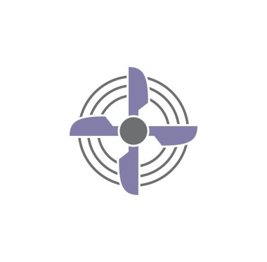 Grafik ve web tasarımı için arka planda hayran simgesi. Web veya mobil uygulama için yaratıcı illüstrasyon konsepti sembolü.