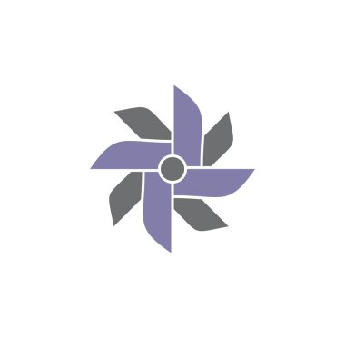 Grafik ve web tasarımı için arka planda hayran simgesi. Web veya mobil uygulama için yaratıcı illüstrasyon konsepti sembolü.