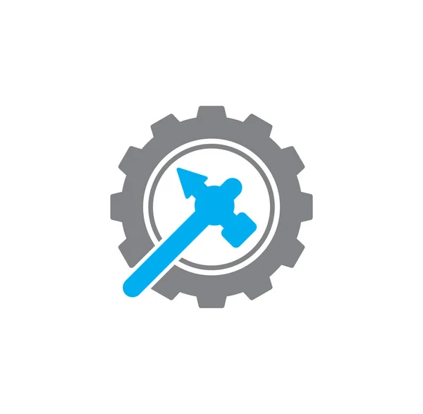 Reparatur und Service-Icon im Hintergrund für Grafik- und Webdesign. Kreatives Illustrationskonzept für Web oder mobile App. — Stockvektor