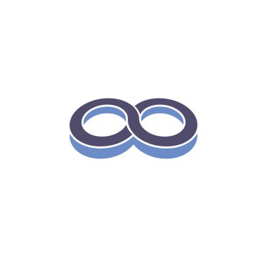Grafik ve web tasarımı için arkaplanda sonsuzluk işareti simgesi. Web veya mobil uygulama için yaratıcı illüstrasyon konsepti sembolü.