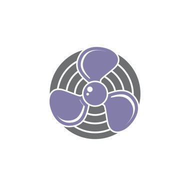 Grafik ve web tasarımı için arka planda hayran simgesi. Web veya mobil uygulama için yaratıcı illüstrasyon konsepti sembolü.