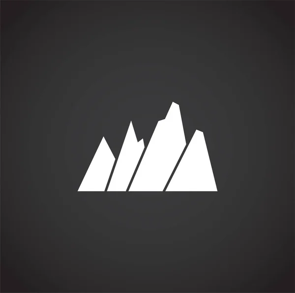 Mountain gerelateerde pictogram op de achtergrond voor grafische en web design. Creatieve illustratie concept symbool voor web of mobiele app. — Stockvector