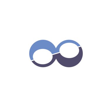 Grafik ve web tasarımı için arkaplanda sonsuzluk işareti simgesi. Web veya mobil uygulama için yaratıcı illüstrasyon konsepti sembolü.