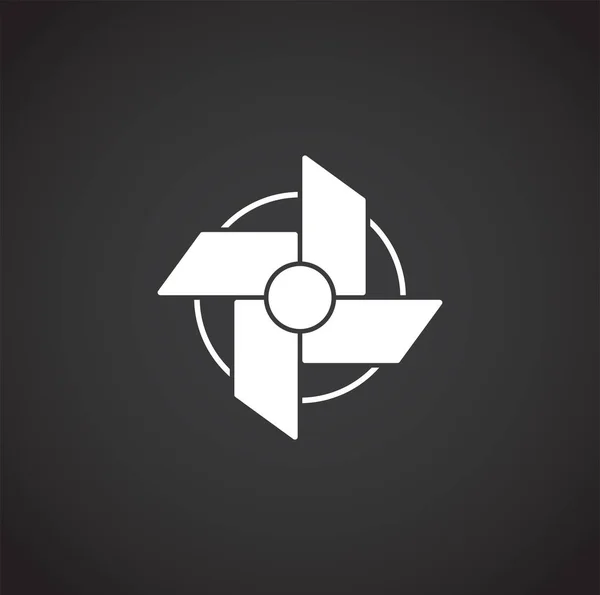 Fanouškovská ikona na pozadí pro grafický a webový design. Creative illustration concept symbol pro web nebo mobilní aplikaci. — Stockový vektor