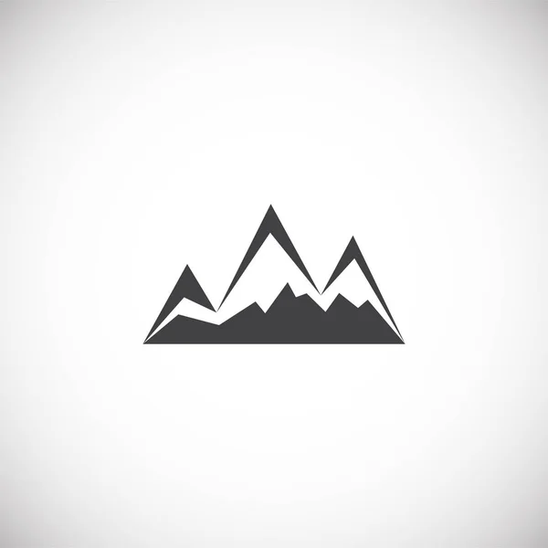 Mountain related icon on background for graphic and web design. Creative illustration concept symbol for web or mobile app. — Stock Vector