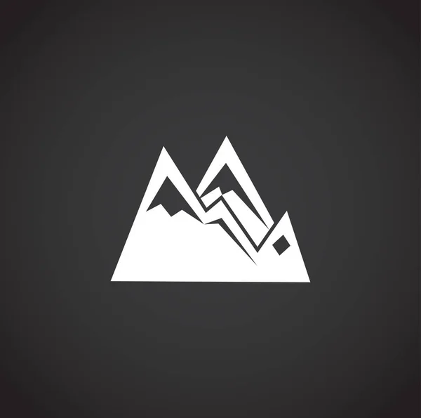 Mountain gerelateerde pictogram op de achtergrond voor grafische en web design. Creatieve illustratie concept symbool voor web of mobiele app. — Stockvector