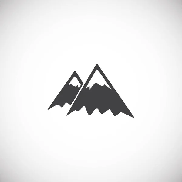 Mountain related icon on background for graphic and web design. Creative illustration concept symbol for web or mobile app. — Stock Vector