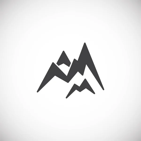 Mountain gerelateerde pictogram op de achtergrond voor grafische en web design. Creatieve illustratie concept symbool voor web of mobiele app. — Stockvector